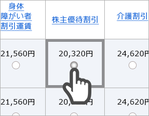 1株主優待枠を予約